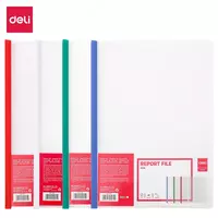 Папка со скрепкошиной Deli E5531 A4 ширина 10мм полипропилен 0.17мм ассорти (упак.:5шт)