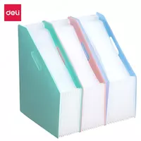 Папка-гармошка вертикальная Deli EB41102 A4 ассорти