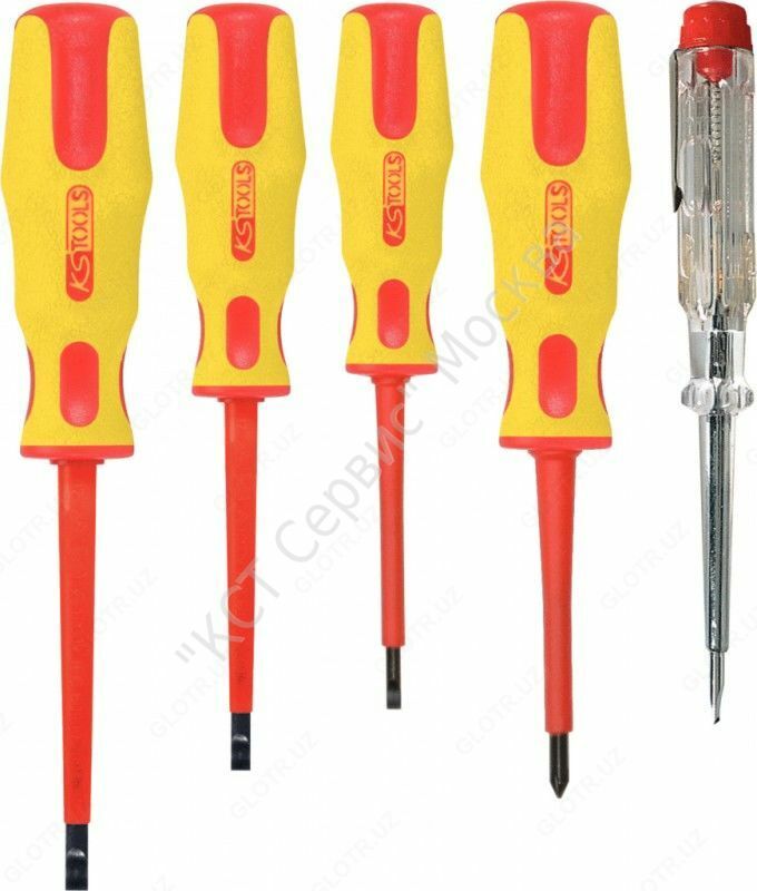 Отвертки диэлектрические KS TOOLS ERGO VDE - с электро защитой до 1000B