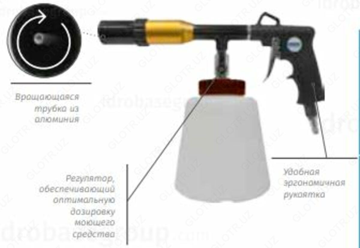 Торнадор для вихревой пенной чистки салона автомобиля A-Vortice Metallo  ZX.7223-R, цена 1 809 000 сум от ООО 