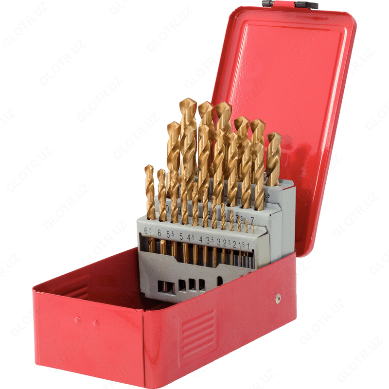 Набор спиральных сверл из стали HSS TiN, 1-13 мм KS Tools - (330.4613)