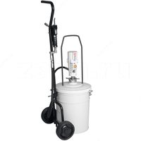 Мобильный солидолонагнетатель Samoa пневматический с насосом 55:1 для бочек 20 кг