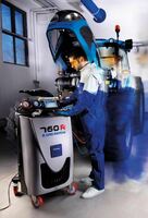   Установка А/С для заправки кондиционеров грузовых авто и автобусов KONFORT 760R BUS for R134a