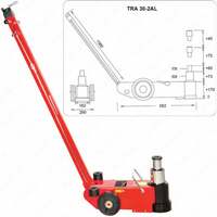  Домкрат грузовой 30 т. 15 т.  пневмо-гидравлический TORIN  подкатной - 