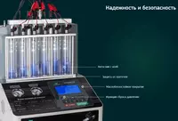  Стенд для промывки бензиновых форсунок GRUNBAUM INJ6000N GDI Только в розницу