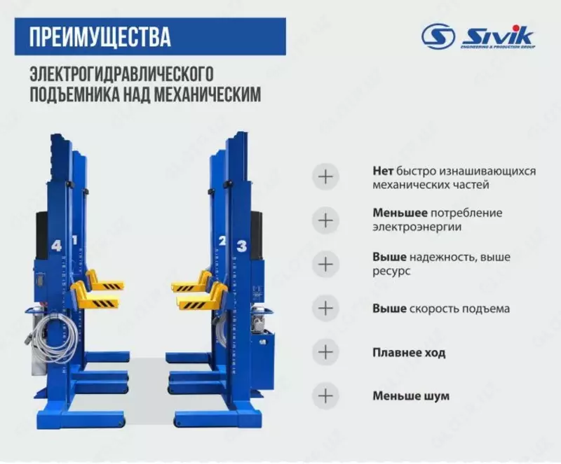 ЭЛЕКТРОГИДРАВЛИЧЕСКИЙ ПОДКАТНОЙ ПОДЪЁМНИК ПГП-24000 Sivik