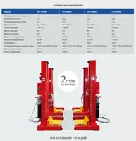  ООО Tyre Universal Service оборудование для автосервиса - ЭЛЕКТРОГИДРАВЛИЧЕСКИЙ ПОДКАТНОЙ ПОДЪЁМНИК ПГП-24000 Sivik ПЕРЕДВИЖНОЙ 24 тонн