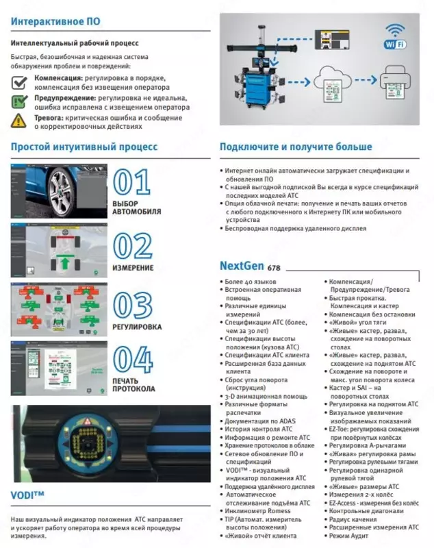 Стенд сход развал 3D Hofmann GEOLINER 678 AC400
