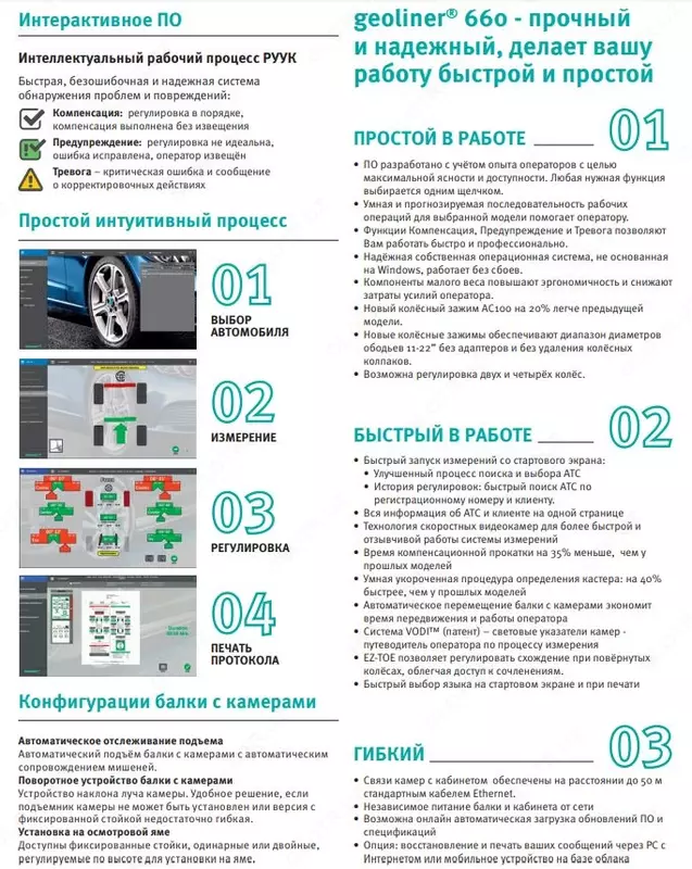 Стенд регулировки углов установки колес HOFMANN GEOLINER 660