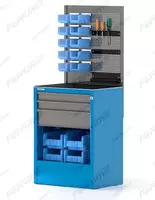 Модуль для шиномонтажного участка с комплектом ящиков и держателей инструмента 06.301+06.301/1