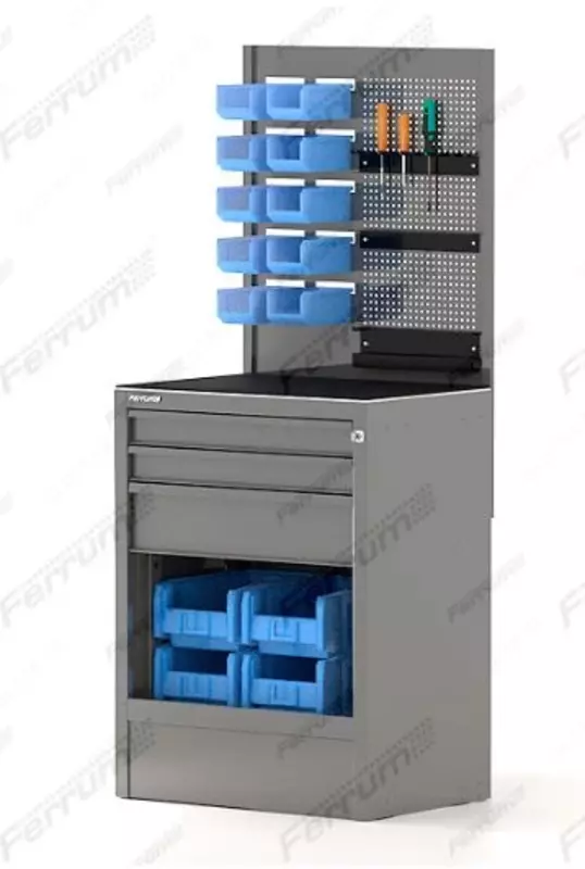  Модуль для шиномонтажного участка с комплектом ящиков и держателей инструмента 06.301+06.301/1 - 