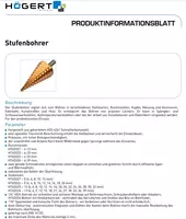 Сверло ступенчатое 4-39 мм HT6D324 - 218 732.5 so'm