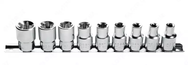Набор торцевых головок Torx 1/2", 9 шт. HOEGERT HT1A880