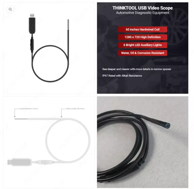Видеоэндоскоп Thinkcar Video scope USB