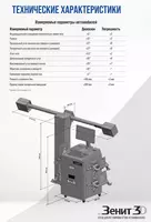 КС506-42. Зенит-3D М2КС. Стенд регулировки углов установки колес SIVIK Только в розницу