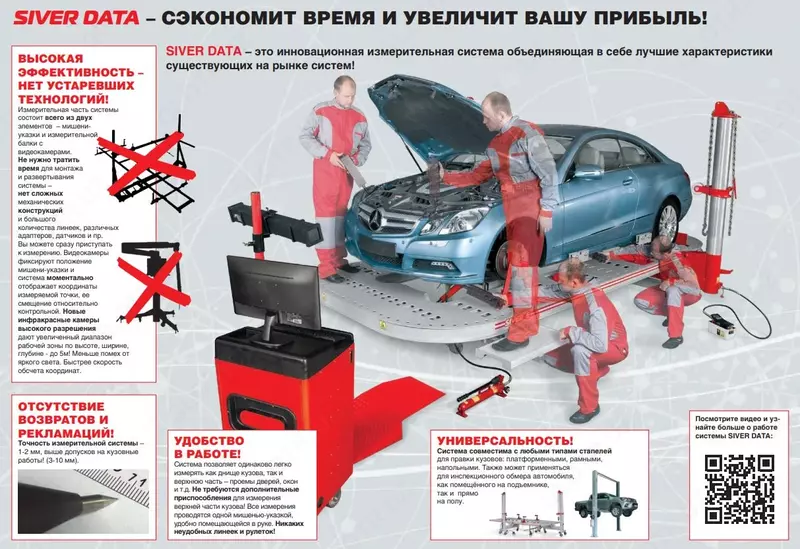 Измерительная система рихтовочного стенда стапеля SIVER DATA SIVER