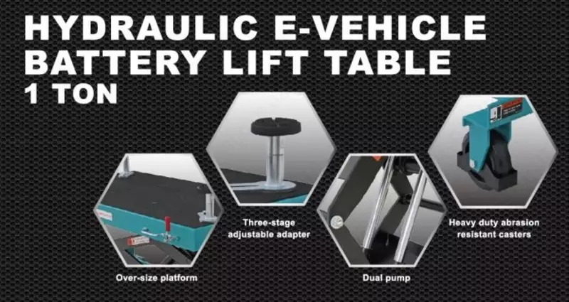  TDP10001. Подъёмный стол для установки АКБ электрических автомобилей  грузоподъемность 1 тонн - 