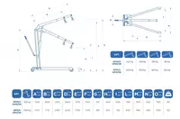   GP10/DE Кран гаражный гидравлический. Грузоподъемность до 1000 кг. OMCN