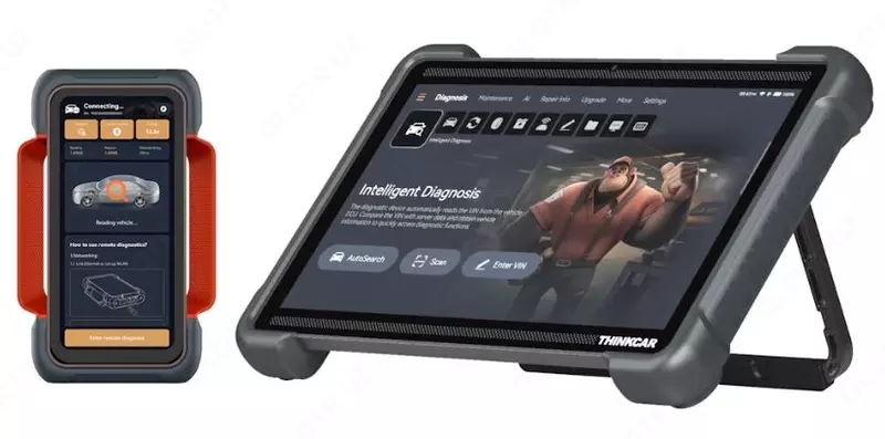 Автосканер Thinkcar Thinktool Expert 394 с поддержкой ИИ (легковые, гибриды, электро авто)