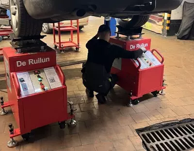 Suspension noise tester Передвижной тестер подвески автомобилей DERUILIN - ООО "Tyre Universal Service" оборудование для автосервиса