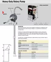   РОТОРНЫЙ НАСОС ДЛЯ РАЗЛИВА МАСЛА ИЗ 205 Л. ЕМКОСТЕЙ