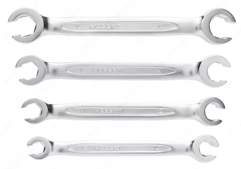 Набор разрезных ключей  сталь CrV 6140  4 шт. HOEGERT HT1W730