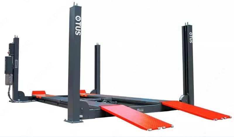 Четырех стоечный подъемник TUS 450DE под стенд сход развал  грузоподъёмность 5 т.