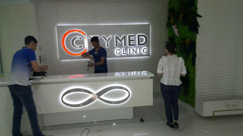 от 12 000 сум Изготовление качественных объемных букв из нержавеющей стали