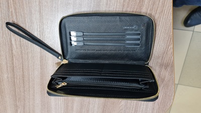 LED logotipi va quvvat banki bo'lgan sumka / Klach / Wallet / Wallet