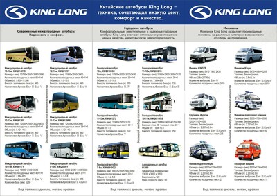Туристический автобус KING LONG XC6901AY 35+1 пассажирских мест