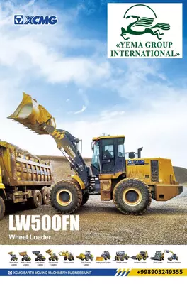 XCMG LW500FN frontal yuklagich 3 kub richag