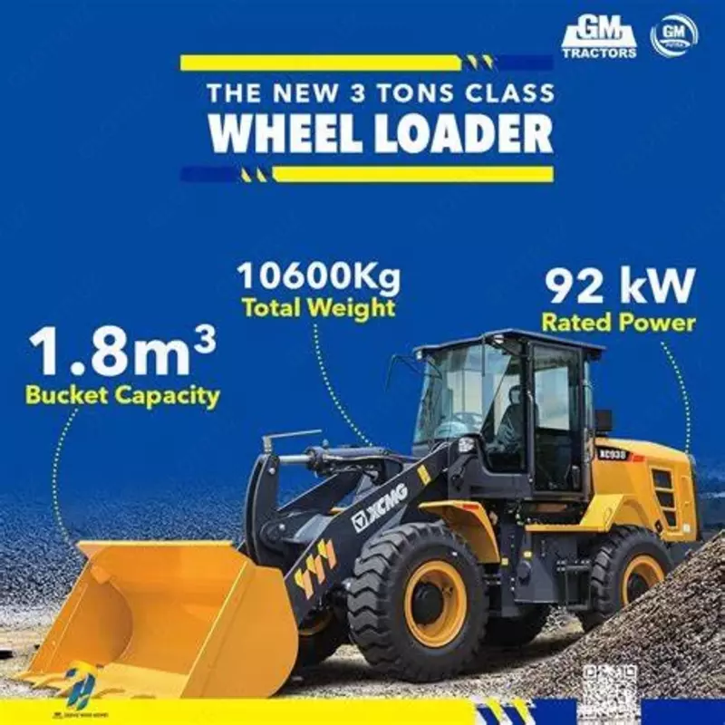  Фронтальный погрузчик XCMG XC938 1 8 куб Грузоподъёмность 3 т Прочая спецтехника