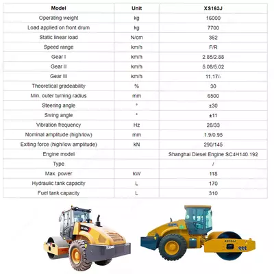 XCMG каток одно вальцовый XS163J без бандажа ООО «YEMA GROUP INTERNATIONAL»