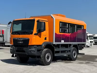 Вахтовка, вахтовый автобус MAN 13.290 4x4 BB Euro 5 - 20 мест (рессорный HP39-C)