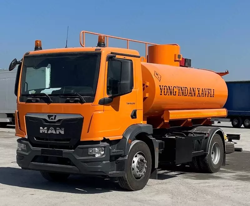 Топливозаправщик, бензово MAN TGM 18.290 4x2 Euro 5 - 10 куб.м (рессорный NY39-C)