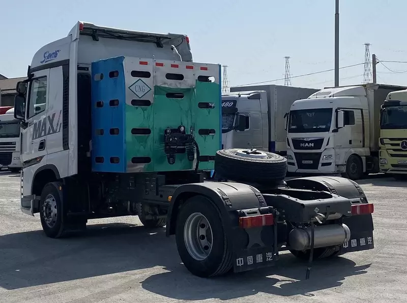 Тягач Howo-Max 460 4x2 CNG метан газли, AMT, ретардерли (1 мост, подушкали)
