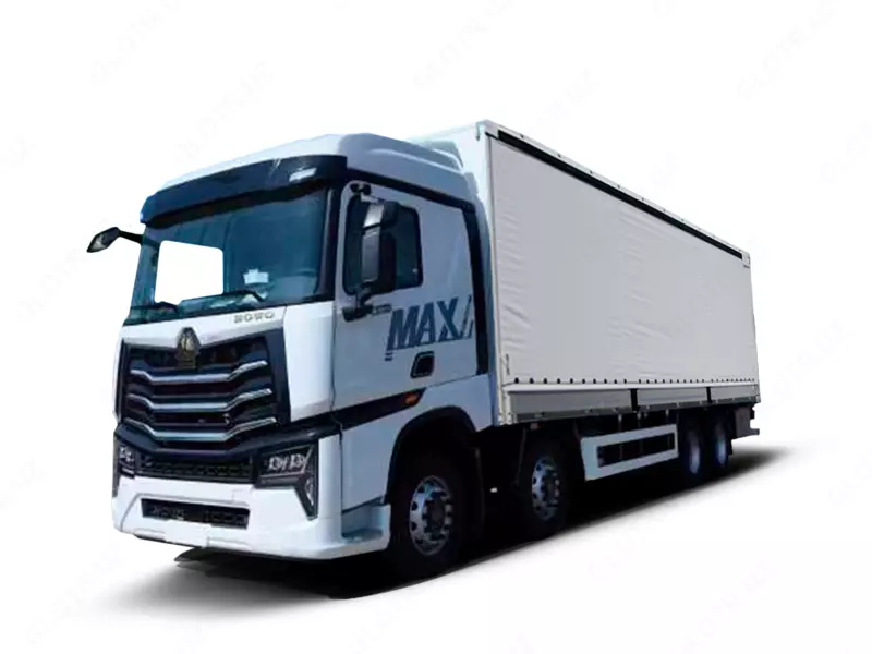 Шторный автофургон Howo-Max 480 8x4 Euro 5 - 9,6 м (пневмоподвеска)