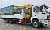  Кран-манипуляторли бортли Shacman L3000 6x4 - 12 т - 
