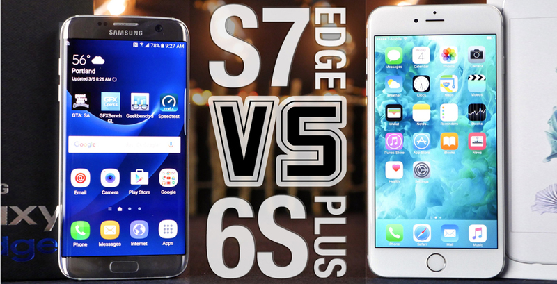 iPhone 6s Plus оказался быстрее Samsung Galaxy S7 edge