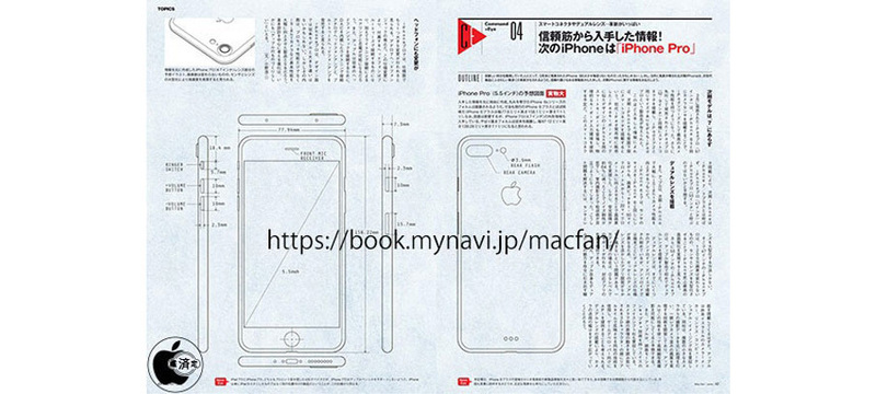 Чертежи раскрыли дизайн iPhone 7