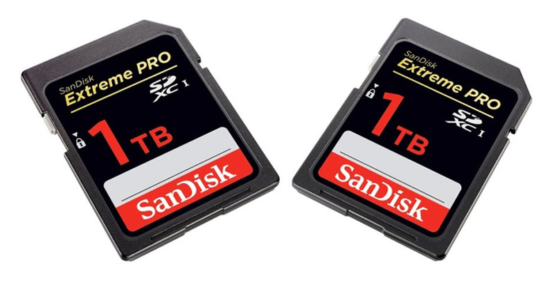 Представлена первая в мире SD-карта на 1 ТБ