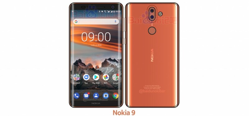 Nokia 9: фото и рендеры показали изогнутый безрамочный экран