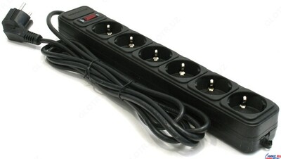 Сетевой фильтр Gembird SPG3-B-10 Power Cube surge protector 6 sockets 3м