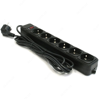 Сетевой фильтр Gembird SPG3-B-10 Power Cube surge protector 6 sockets 3м