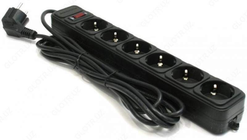 Сетевой фильтр SPG6-B-15 Power Cube surge protector 6 sockets  5м 