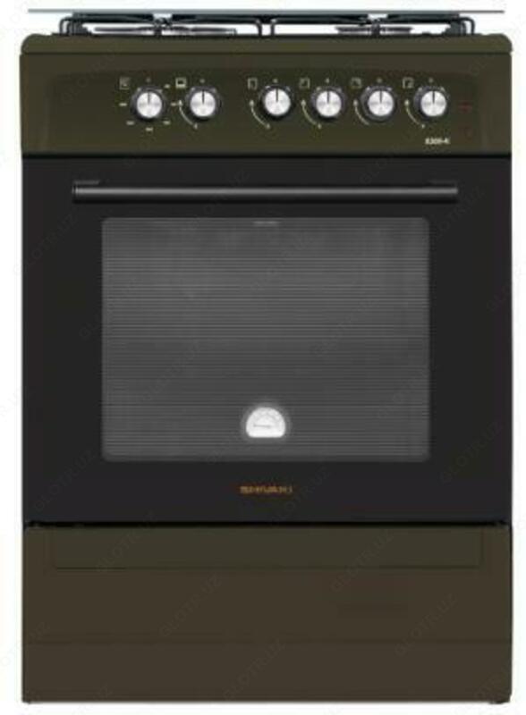 Газовая плита Shivaki 6300-K Коричневый/Серый