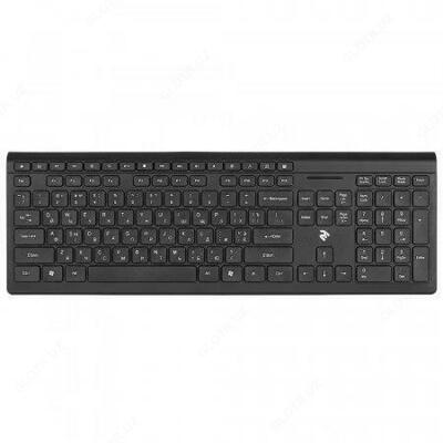 Klaviatura 2E KS210 yupqa USB qora