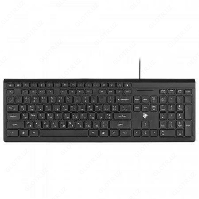 Klaviatura 2E KM1020 yupqa USB