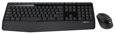 Logitech Wireless Combo MK345 Black USB klaviatura va sichqoncha