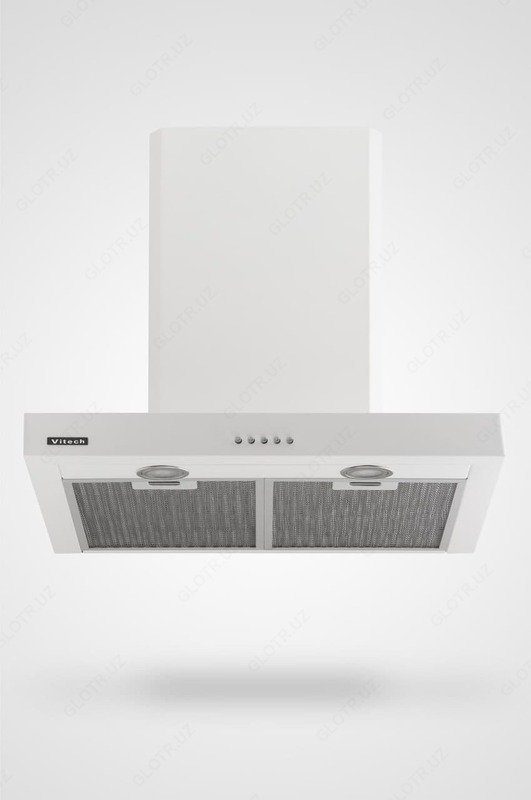 Кухонная вытяжка Vitech 60 FLAT -R TURBO/LED/SENSOR/BAFFLE (M)